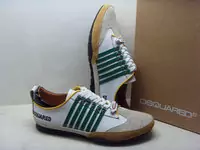 chaussures dsquared hommes new style 2013 cuir six vert